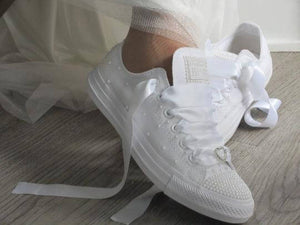 Wedding Converse -  Crystal Shoe Designs