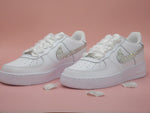 Load image into Gallery viewer, Custom Crystal Wedding Nike Air Force 1 Trainers for Brides. - Crystal Shoe Designs
