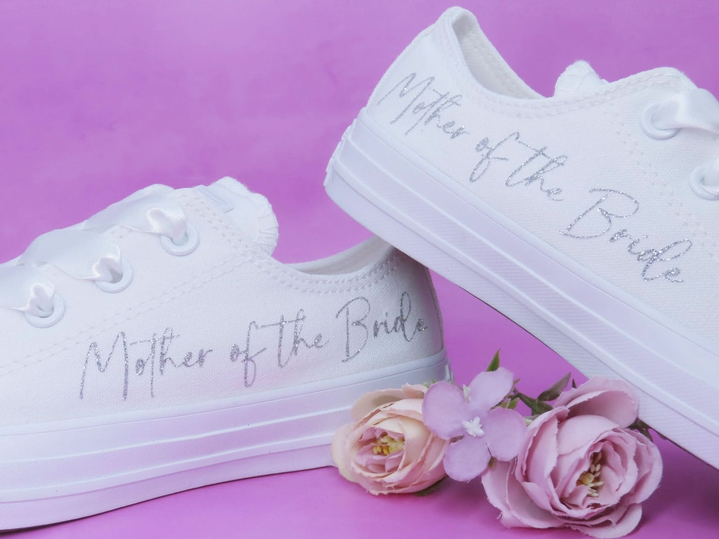 Mother of the Bride Converse. - Crystal Shoe Designs