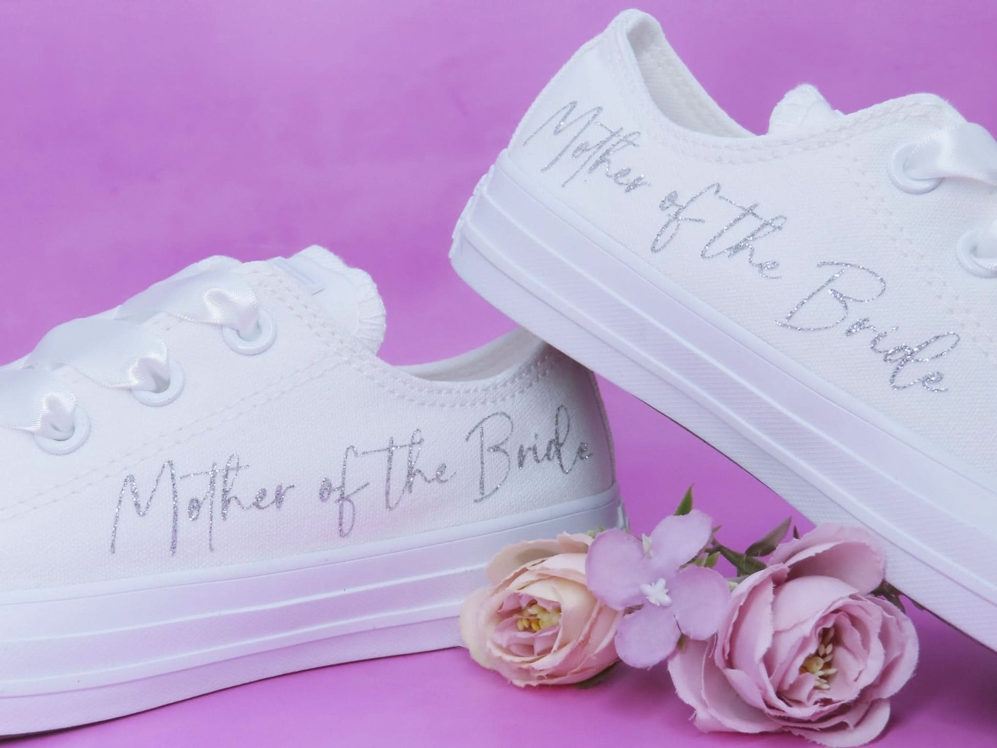 Mother of the Bride Converse. - Crystal Shoe Designs