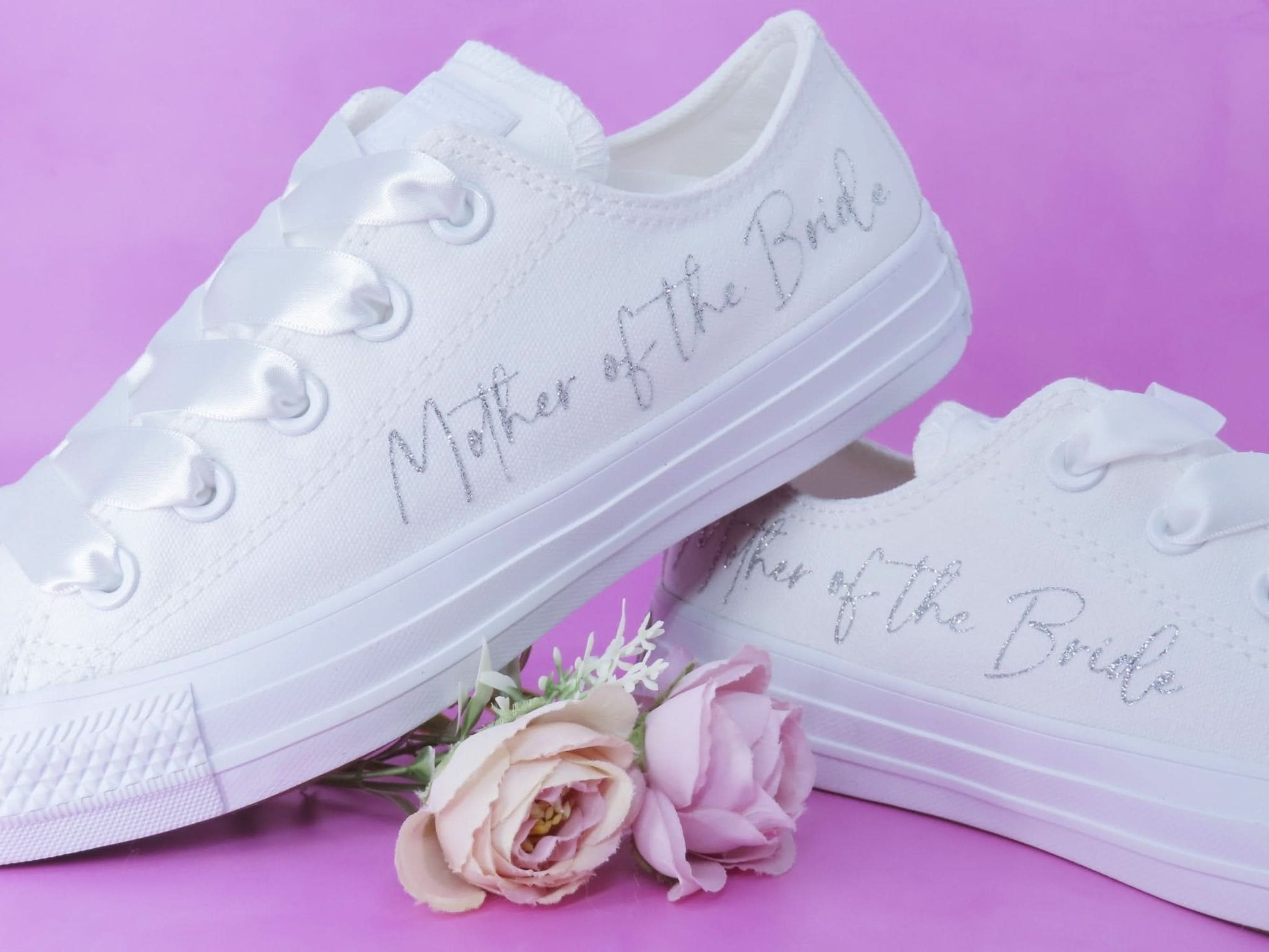 Mother of the Bride Converse. - Crystal Shoe Designs
