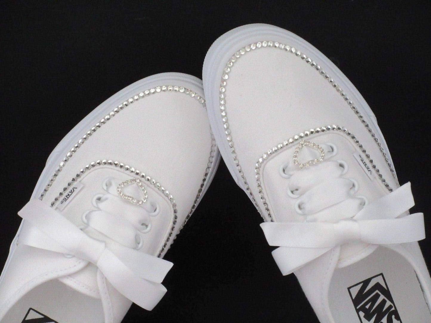Wedding Vans, Bridal Custom Crystal Vans. - Crystal Shoe Designs