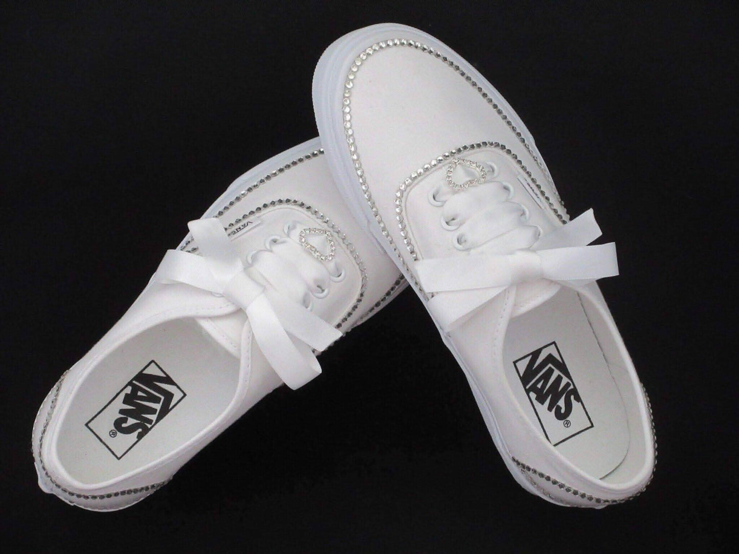 Wedding Vans, Bridal Custom Crystal Vans. - Crystal Shoe Designs