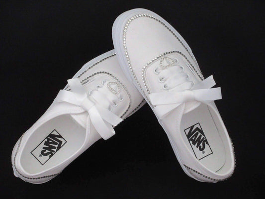 Wedding Vans, Bridal Custom Crystal Vans. - Crystal Shoe Designs