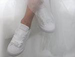 Load image into Gallery viewer, Wedding White Pearl Converse - Crystal Shoe Designs
