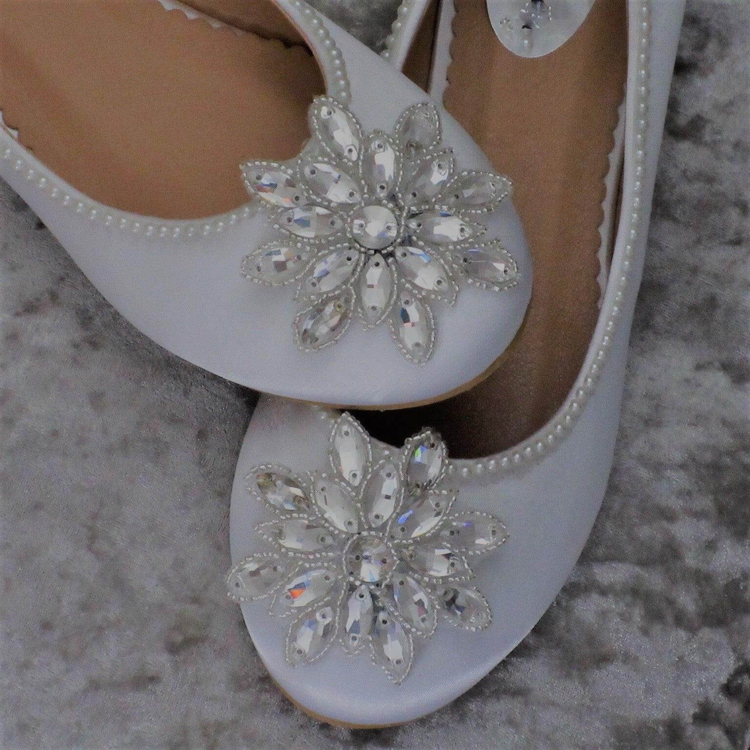 Wedding Flats -  Crystal Shoe Designs