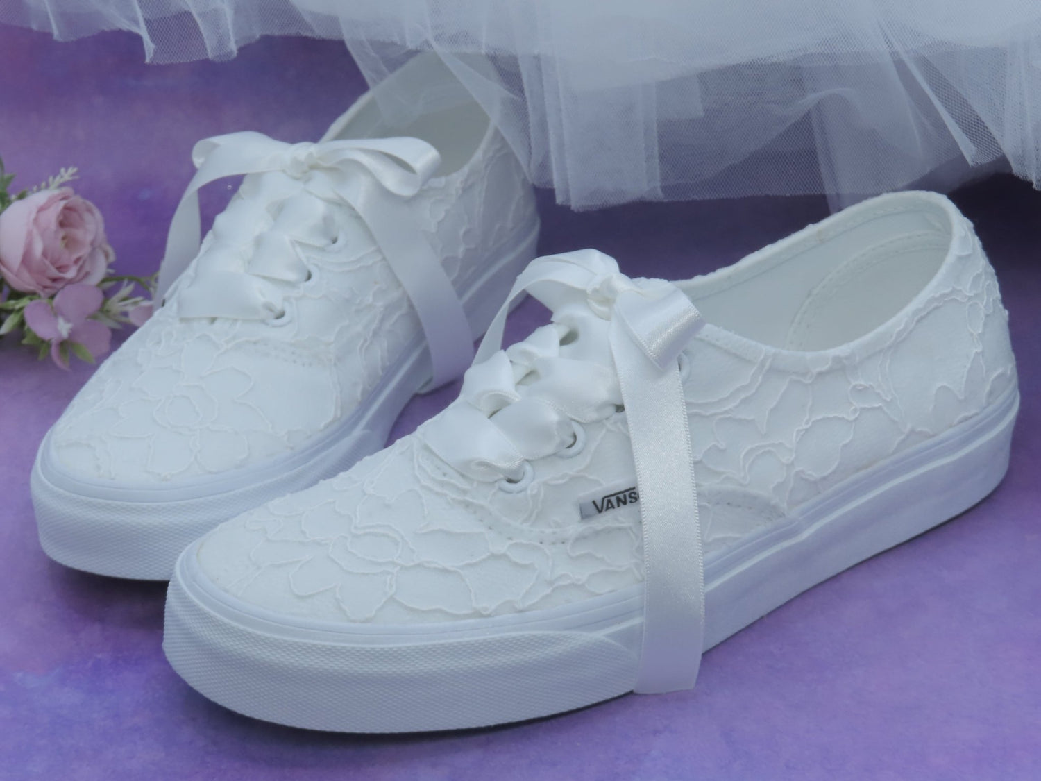 Wedding Vans -  Crystal Shoe Designs