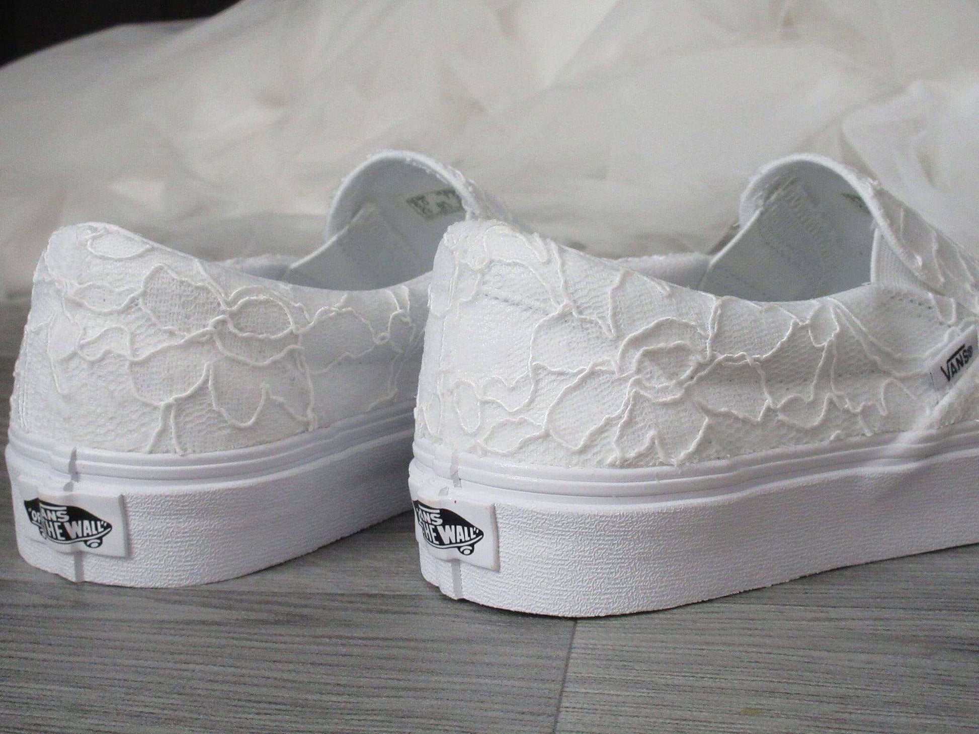 Crystal Shoe Designs Shoes Lace Slip On Vans Wedding Trainers For Brides.