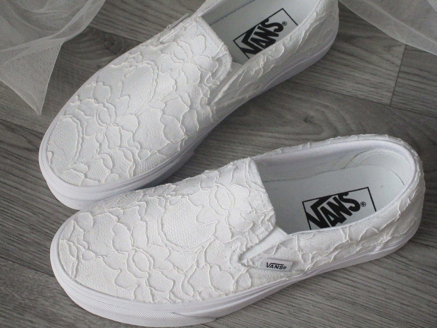 Crystal Shoe Designs Shoes Lace Slip On Vans Wedding Trainers For Brides.