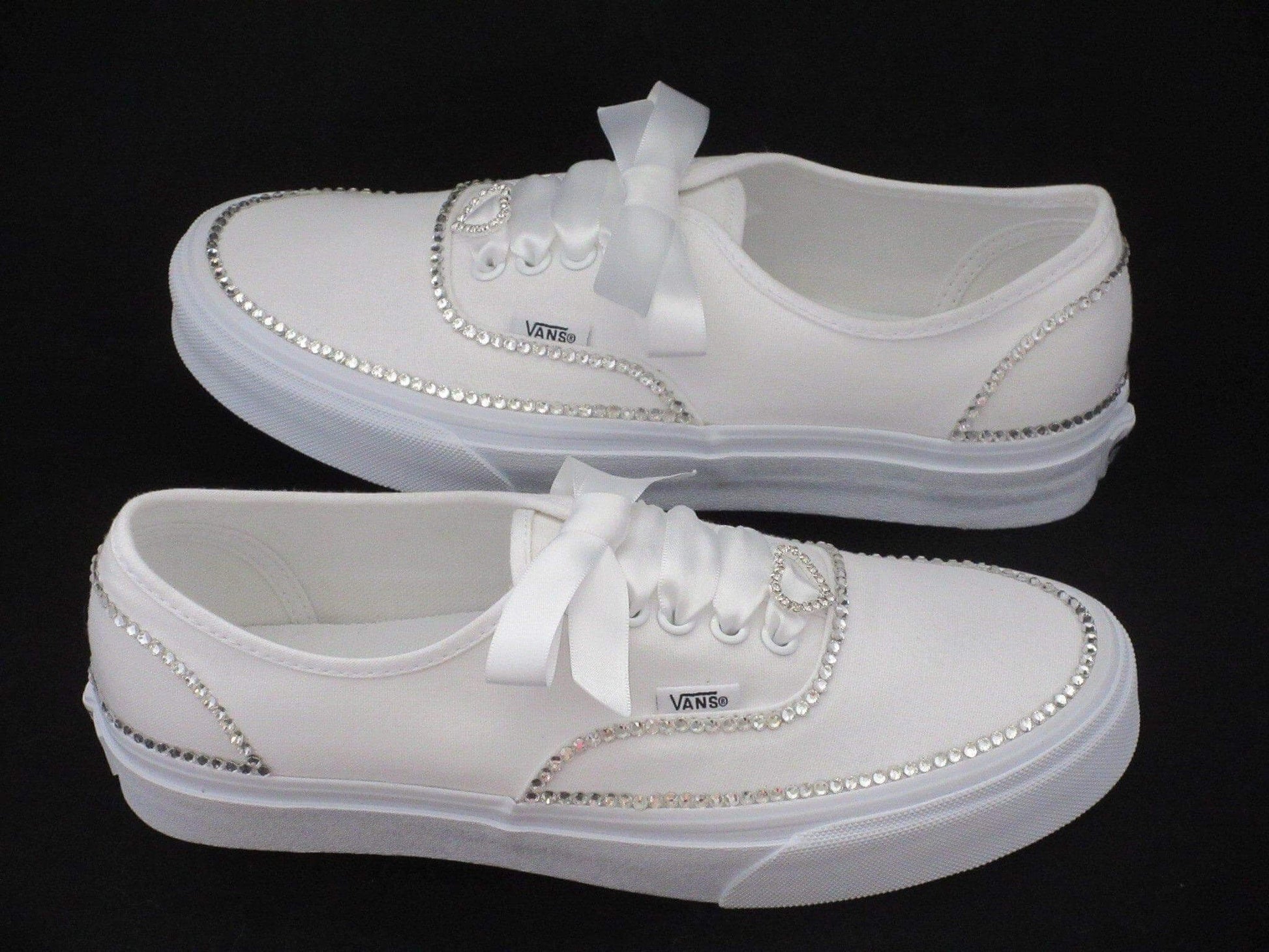 CrystalShoeDesigns Shoes Wedding Vans, Bridal Custom Crystal Vans.