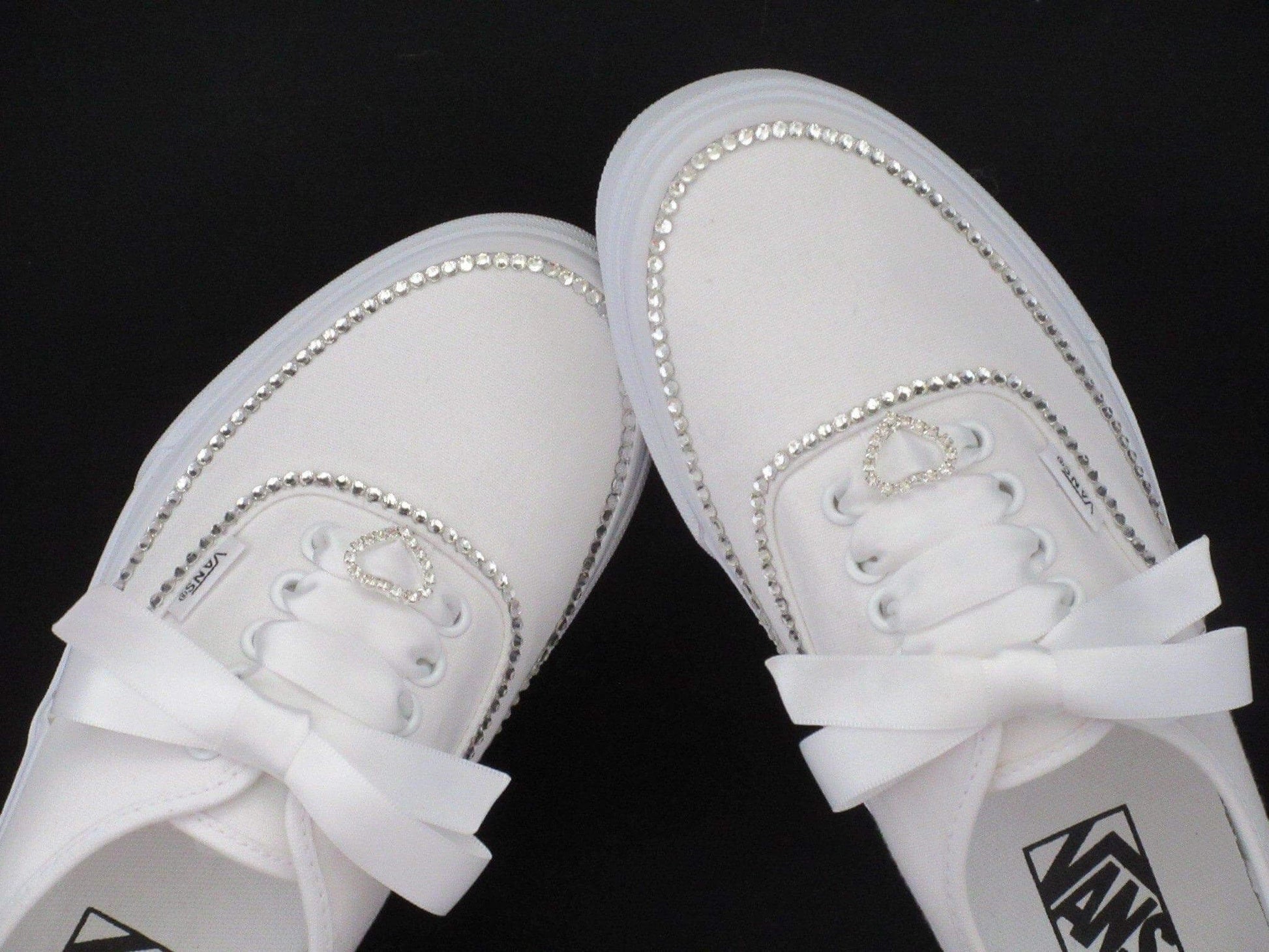 CrystalShoeDesigns Shoes Wedding Vans, Bridal Custom Crystal Vans.