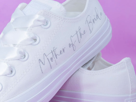 Mother of the Bride Converse. - Crystal Shoe Designs