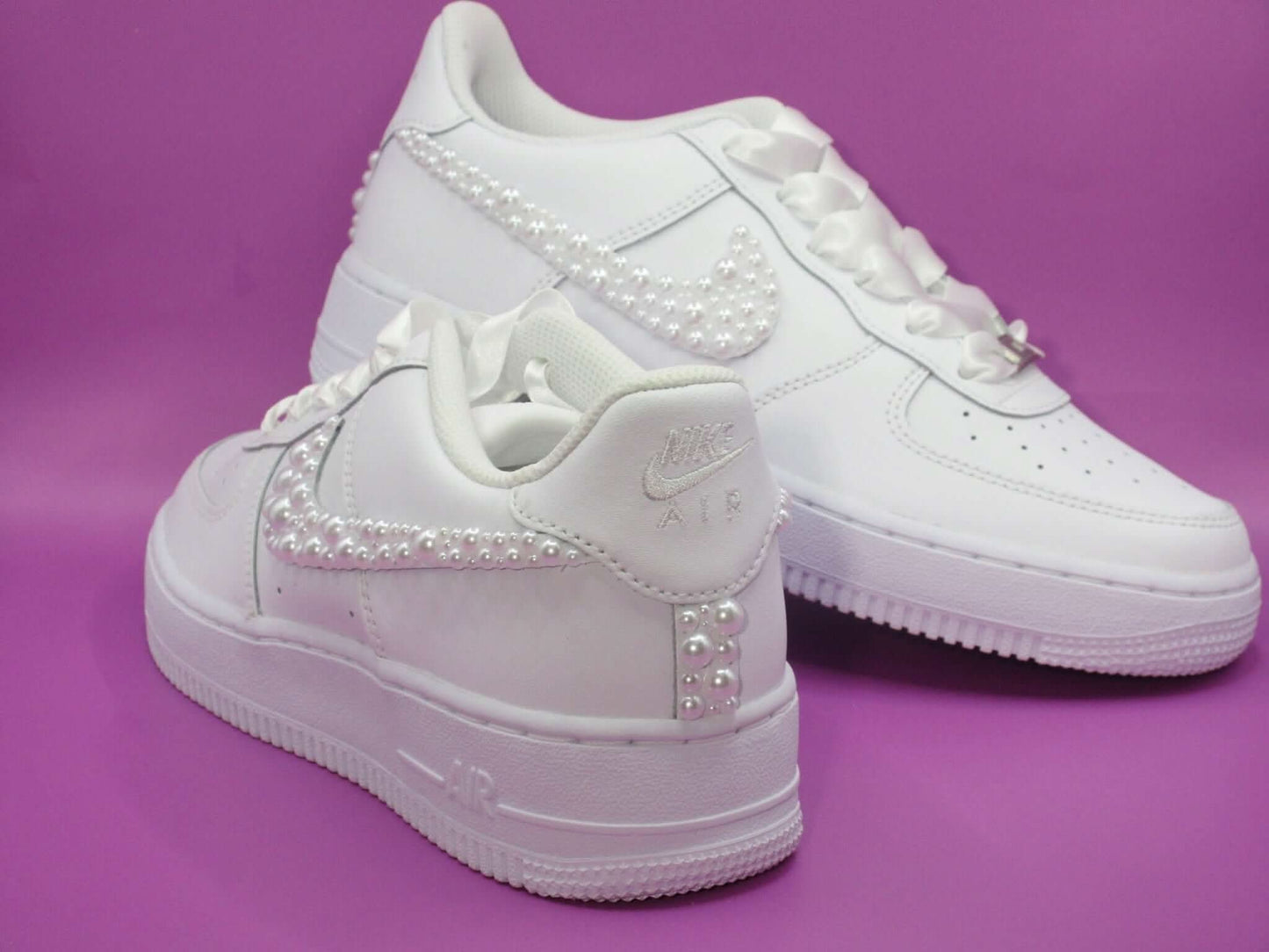 Pearl - Embellished Wedding Nike for Brides - Crystal Shoe Designs