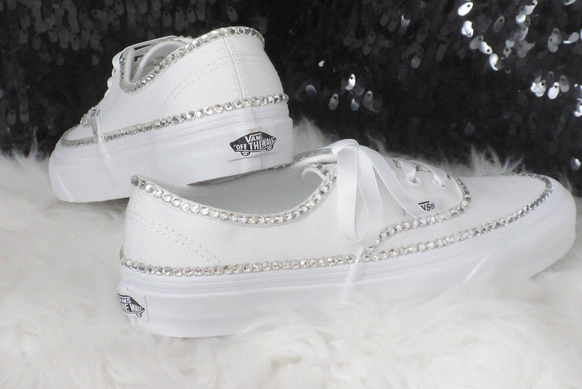 Wedding Bridal Crystal Vans. - Crystal Shoe Designs